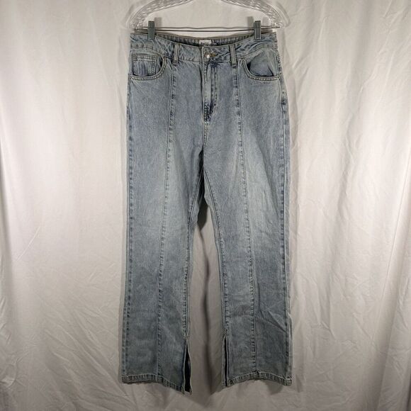 Princess Polly Jeans Women's 8 Light Wash Denim High Rise Cotton Blend - Picture 1 of 10
